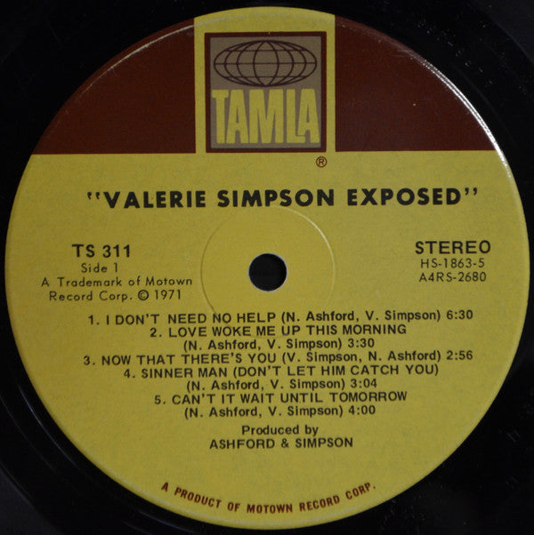 Valerie Simpson : Exposed (LP, Album)