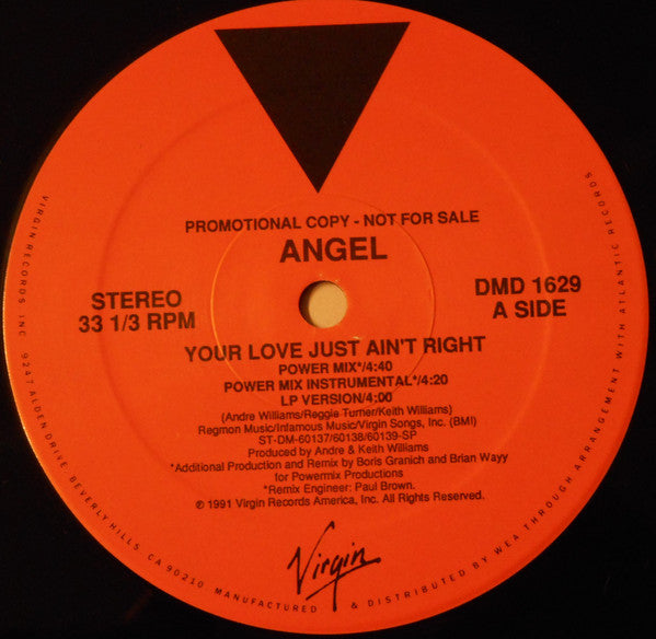 Angel Ferreira : Your Love Just Ain't Right (12", Promo)