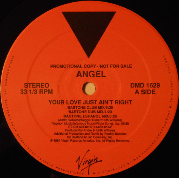 Angel Ferreira : Your Love Just Ain't Right (12", Promo)