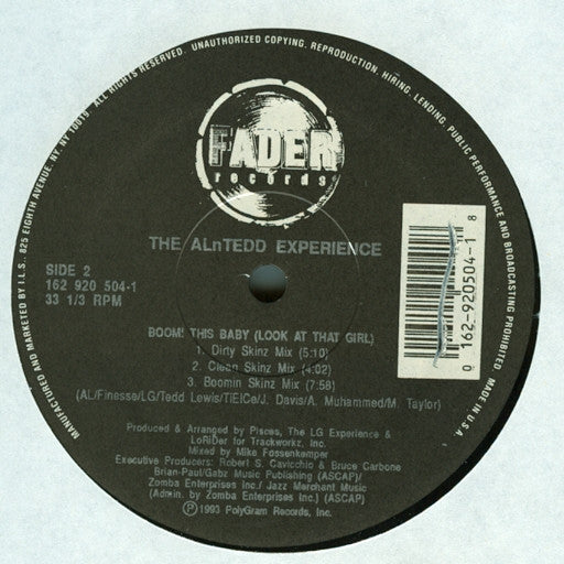 The ALnTedd Experience : Boom! This In Your Vehicle (12")