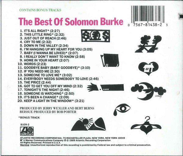 Solomon Burke : The Best Of Solomon Burke (CD, Comp, RE)