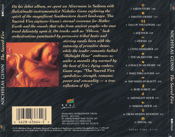 Nicholas Gunn : The Sacred Fire (CD, Album)