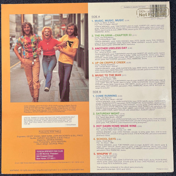 Teresa Brewer : Teresa Brewer In London (LP, Album, Comp, Promo)