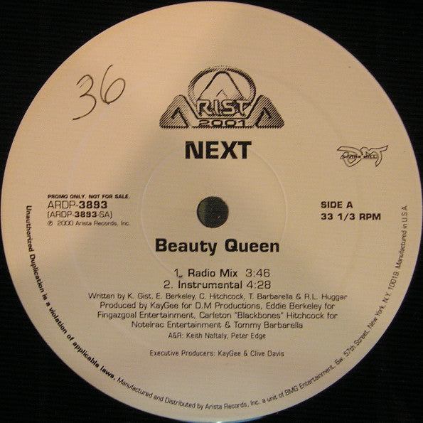 Next (2) : Beauty Queen (12", Promo)