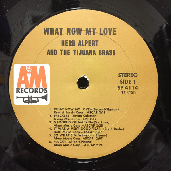 Herb Alpert & The Tijuana Brass : What Now My Love (LP, Album)