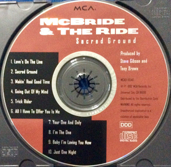 McBride & The Ride : Sacred Ground (CD, Album, Club, CRC)