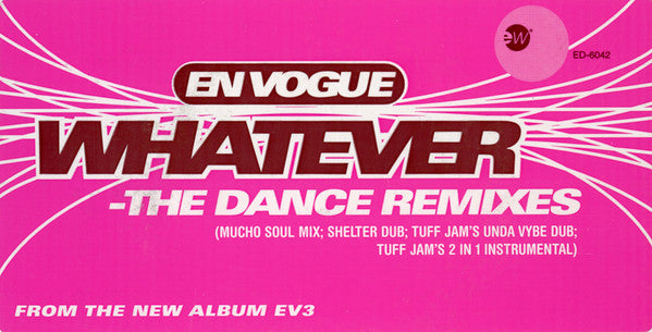 En Vogue : Whatever (The Dance Remixes) (12", Promo)