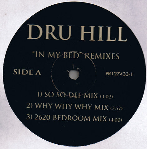Dru Hill : In My Bed (Remixes) / Tell Me (Crystal Waters Mixes) (12", Promo)