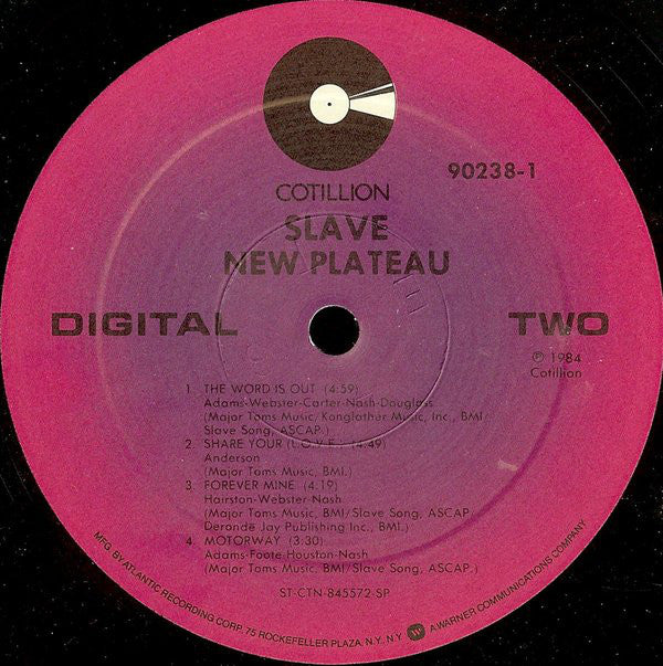 Slave : New Plateau (LP, Album)