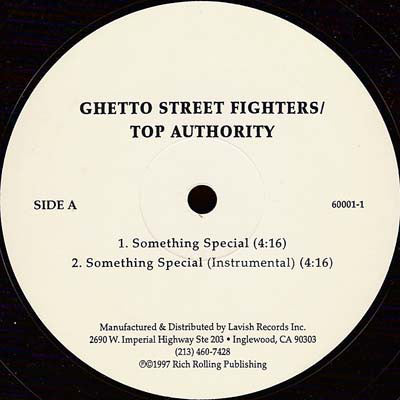 Ghetto Street Fighters : Something Special / Paper Chase (12")