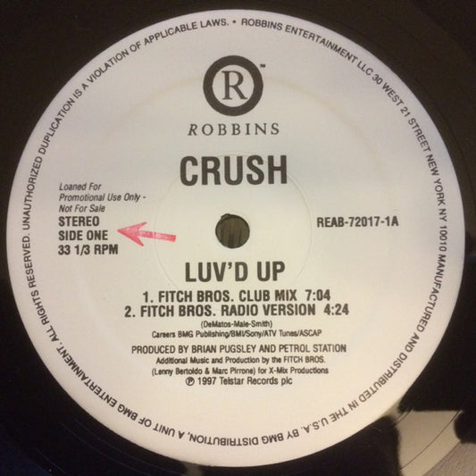 Crush : Luv'd Up (12", Promo)