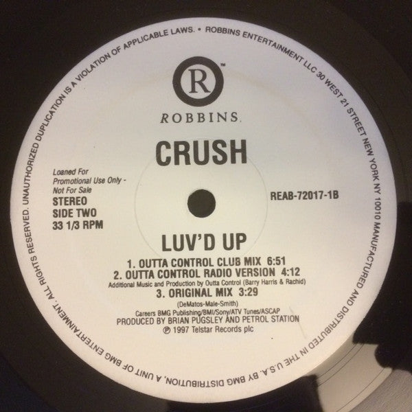 Crush : Luv'd Up (12", Promo)