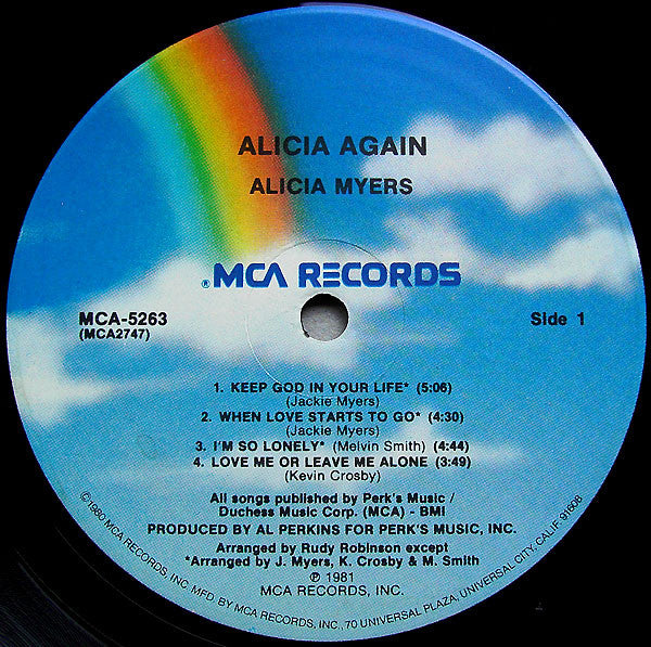 Alicia Myers : Alicia Again (LP, Album)