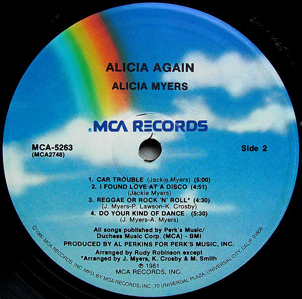 Alicia Myers : Alicia Again (LP, Album)