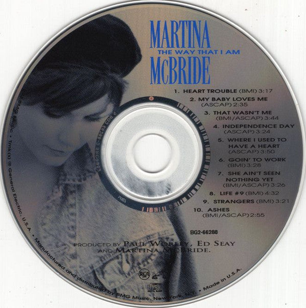 Martina McBride : The Way That I Am (CD, Album, Club)