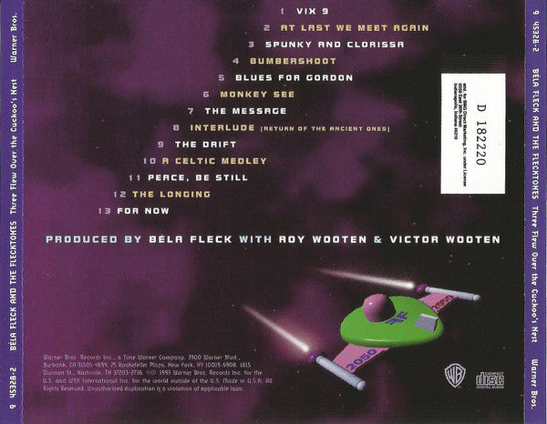 Béla Fleck & The Flecktones : Three Flew Over The Cuckoo's Nest (CD, Album, Club)