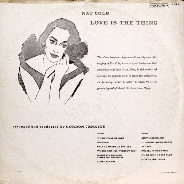 Nat King Cole : Love Is The Thing (LP, Album, Mono)