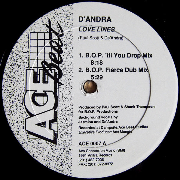 D'Andra : Love Lines (12")