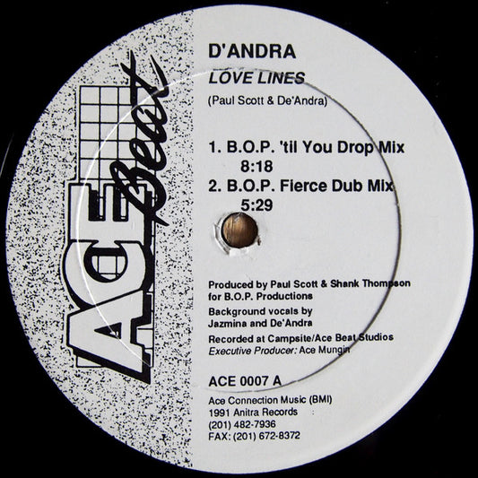 D'Andra : Love Lines (12")