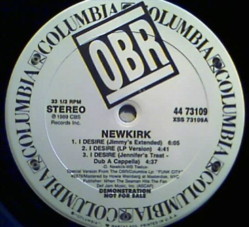 Newkirk : I Desire (12", Promo)