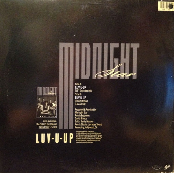 Midnight Star : Luv-U-Up (12", Single)