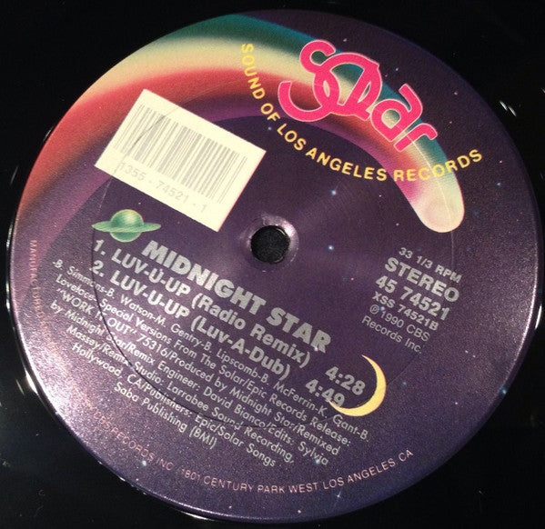 Midnight Star : Luv-U-Up (12", Single)