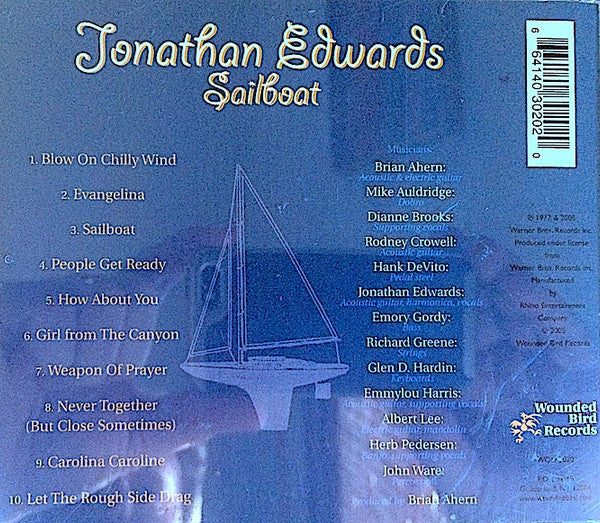 Jonathan Edwards (2) : Sailboat (CD, Album, RE)