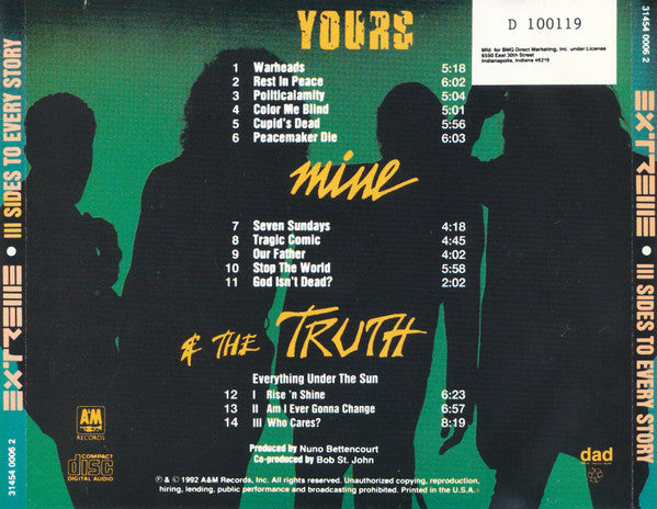 Extreme (2) : III Sides To Every Story (CD, Album, Club)