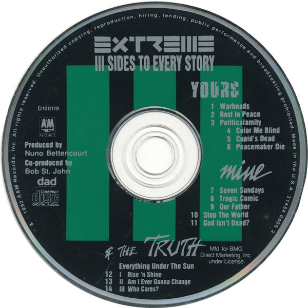 Extreme (2) : III Sides To Every Story (CD, Album, Club)