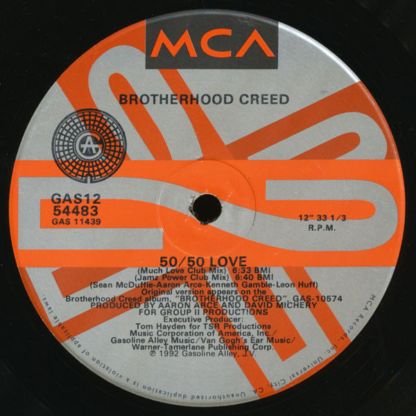 Brotherhood Creed : 50/50 Love (12", Single)