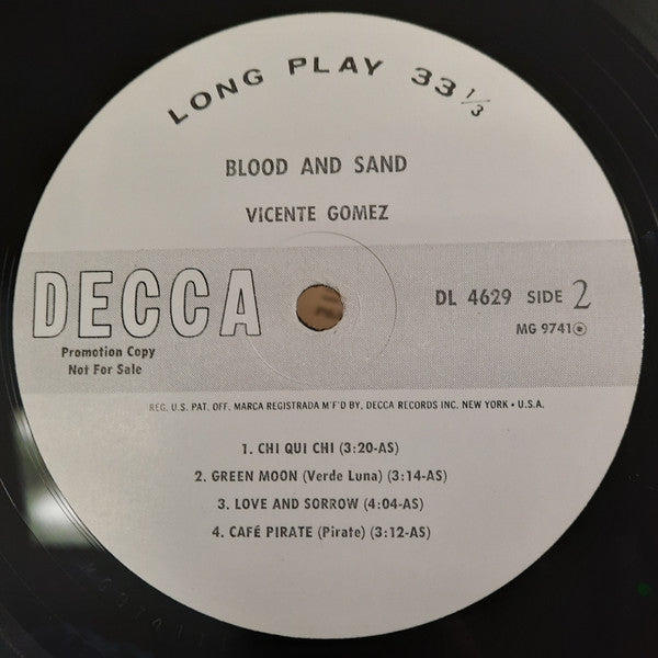 Vicente Gomez : Blood And Sand (LP, Promo)