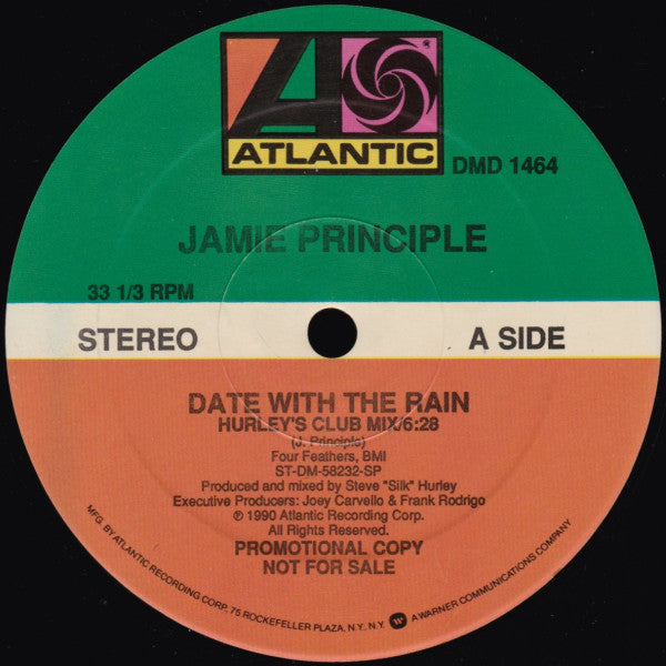 Jamie Principle : Date With The Rain (12", Promo)