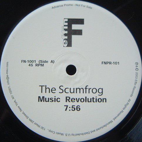 The Scumfrog / Dutch : Music Revolution / My Time (12", Promo)