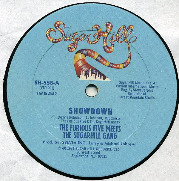 The Furious Five Meets Sugarhill Gang : Showdown (12")