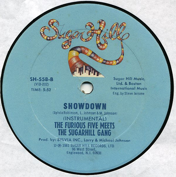 The Furious Five Meets Sugarhill Gang : Showdown (12")
