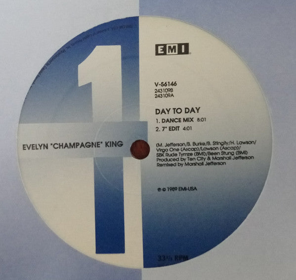 Evelyn King : Day To Day (12", Single)