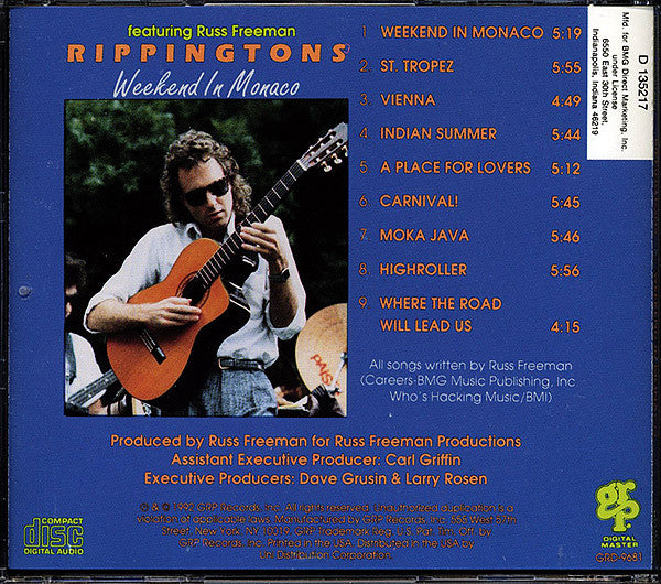 The Rippingtons Featuring Russ Freeman (2) : Weekend In Monaco (CD, Album, Club)