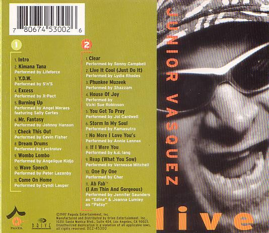 Junior Vasquez : Live (Vol. 1) (2xCD, Comp, Mixed)