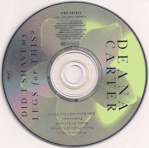 Deana Carter : Did I Shave My Legs For This? (HDCD, Album, Club)