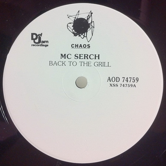 MC Serch : Back To The Grill (12", Promo)