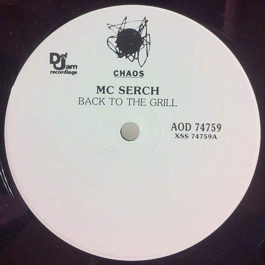MC Serch : Back To The Grill (12", Promo)
