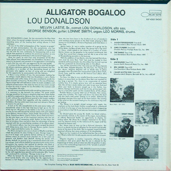 Lou Donaldson : Alligator Bogaloo (LP, Album)