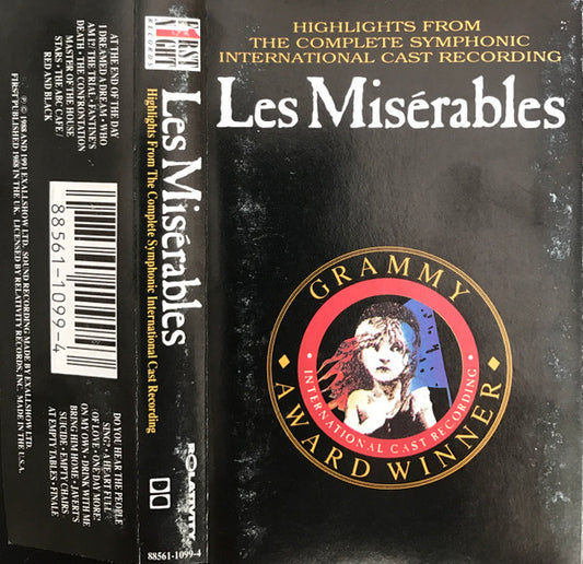 Alain Boublil & Claude-Michel Schönberg : Highlights From Les Misérables:  The International Cast Recording (Cass, Album)