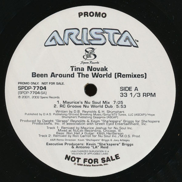 Tina Novak : Been Around The World (Remixes) (12", Promo)