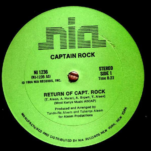 Captain Rock : Return Of Capt. Rock (12", M/Print)