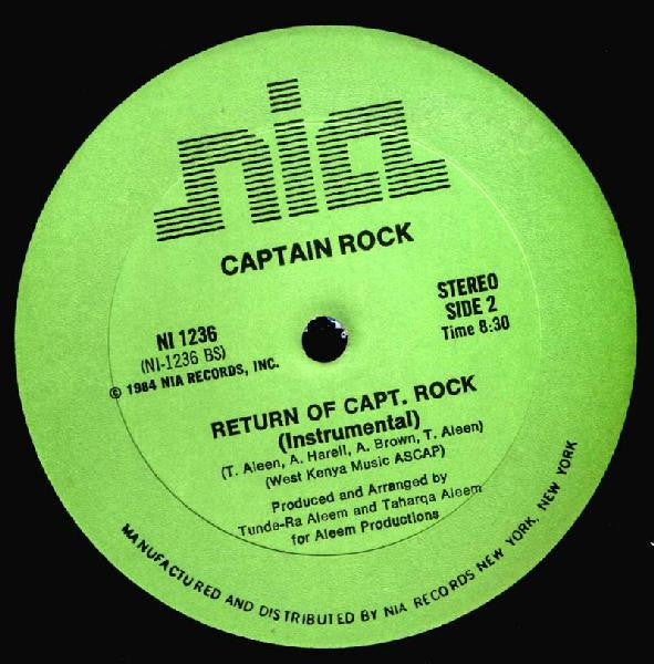 Captain Rock : Return Of Capt. Rock (12", M/Print)