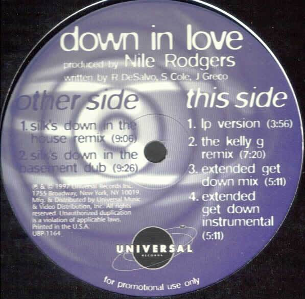 Samantha Cole : Down In Love (12", Promo)