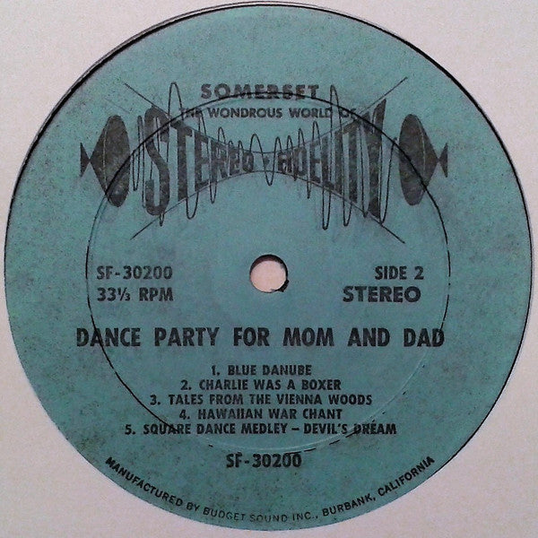 Unknown Artist : Dance Party For Mom And Dad (LP)