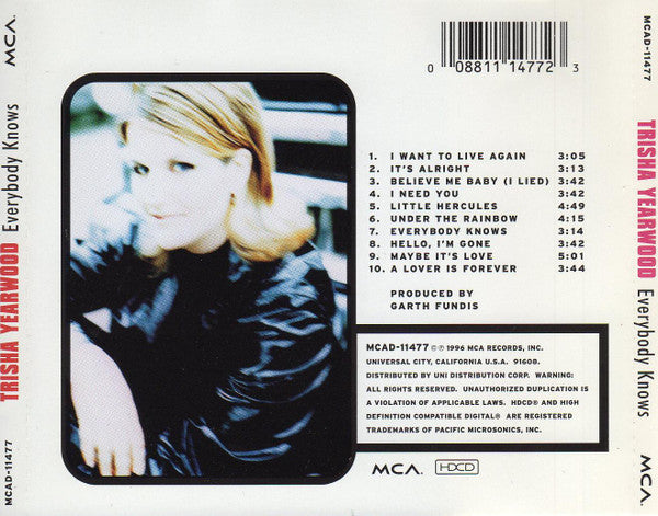 Trisha Yearwood : Everybody Knows (HDCD, Album)