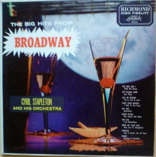 Cyril Stapleton And His Orchestra : The Big Hits From Broadway (LP, Album, Mono)
